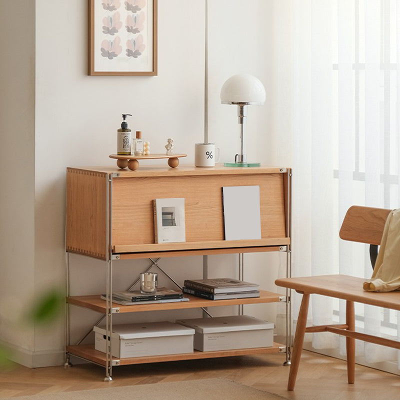 1 Door Storage Cabinet, Modern Rectangular Wooden Cabinet, 35.4"W x 16.9"L x 34.8"H Clearhalo 'Cabinets & Chests' 'cabinets_chests' 'furn' 'furn_cabinets_chests' 'Furniture' 'Living Room Furniture' 7344088