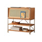 1 Door Storage Cabinet, Modern Rectangular Wooden Cabinet, 35.4"W x 16.9"L x 34.8"H Clearhalo 'Cabinets & Chests' 'cabinets_chests' 'furn' 'furn_cabinets_chests' 'Furniture' 'Living Room Furniture' 7344094