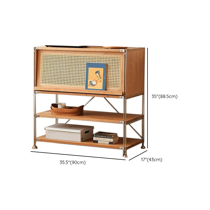 1 Door Storage Cabinet, Modern Rectangular Wooden Cabinet, 35.4"W x 16.9"L x 34.8"H Clearhalo 'Cabinets & Chests' 'cabinets_chests' 'furn' 'furn_cabinets_chests' 'Furniture' 'Living Room Furniture' 7344101