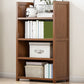 Contemporary Closed Back Bookcase Standard Engineered Wood Bookshelf