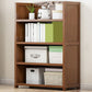 Contemporary Closed Back Bookcase Standard Engineered Wood Bookshelf