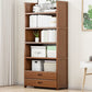 Contemporary Closed Back Bookcase Standard Engineered Wood Bookshelf
