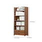 Contemporary Closed Back Bookcase Standard Engineered Wood Bookshelf