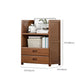 Contemporary Closed Back Bookcase Standard Engineered Wood Bookshelf