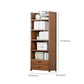 Contemporary Closed Back Bookcase Standard Engineered Wood Bookshelf