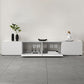 Wooden Media Console TV Stand Modern TV Stand Console for Living Room 87"L x 16"W x 16"H 2 Clearhalo 'furn' 'furn_tv_stands_entertainment_centers' 'Furniture' 'Living Room Furniture' 'TV Stands & Entertainment Centers' 'TV Stands & Media Storage Furniture' 'tv_stands_entertainment_centers' 7344638