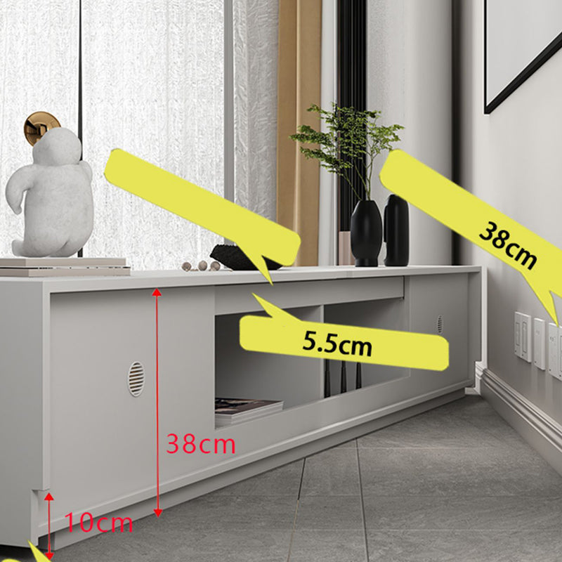 Wooden Media Console TV Stand Modern TV Stand Console for Living Room Clearhalo 'furn' 'furn_tv_stands_entertainment_centers' 'Furniture' 'Living Room Furniture' 'TV Stands & Entertainment Centers' 'TV Stands & Media Storage Furniture' 'tv_stands_entertainment_centers' 7344643