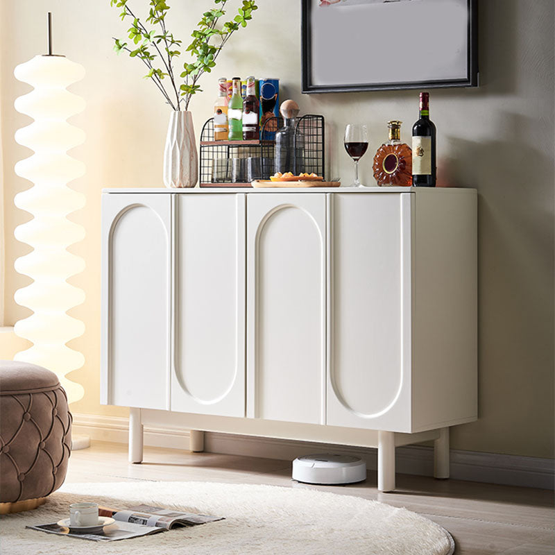 White Simple Stiple Sideboard Armadio ingegnerizzato tavolo a buffet in legno