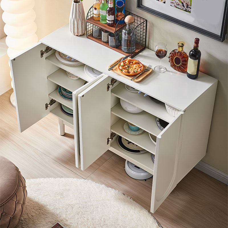 White Simple Stiple Sideboard Armadio ingegnerizzato tavolo a buffet in legno