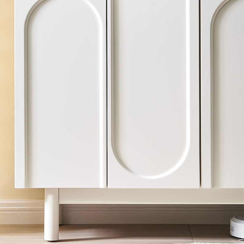 White Simple Stiple Sideboard Armadio ingegnerizzato tavolo a buffet in legno