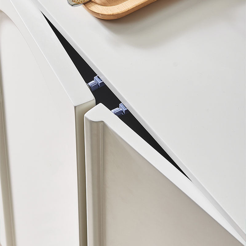 White Simple Stiple Sideboard Armadio ingegnerizzato tavolo a buffet in legno