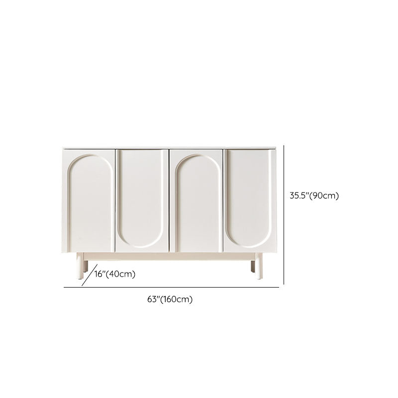 White Simple Stiple Sideboard Armadio ingegnerizzato tavolo a buffet in legno