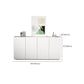 Stello contemporaneo di cabinediettiere bianco 34.6 ".