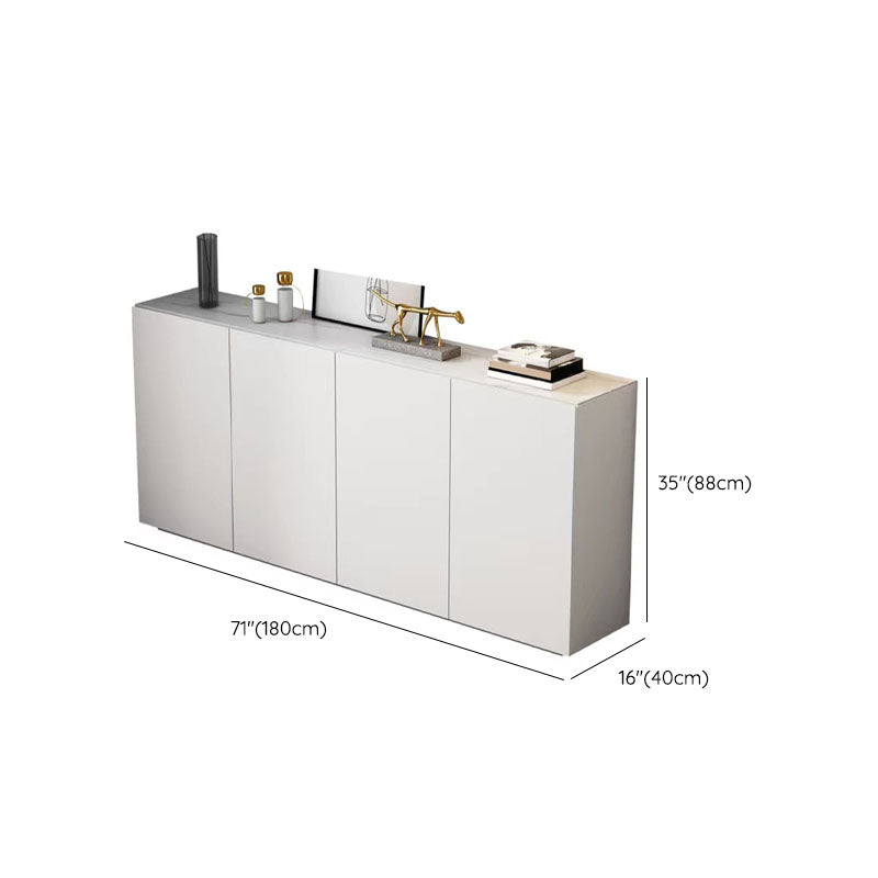Stello contemporaneo di cabinediettiere bianco 34.6 ".