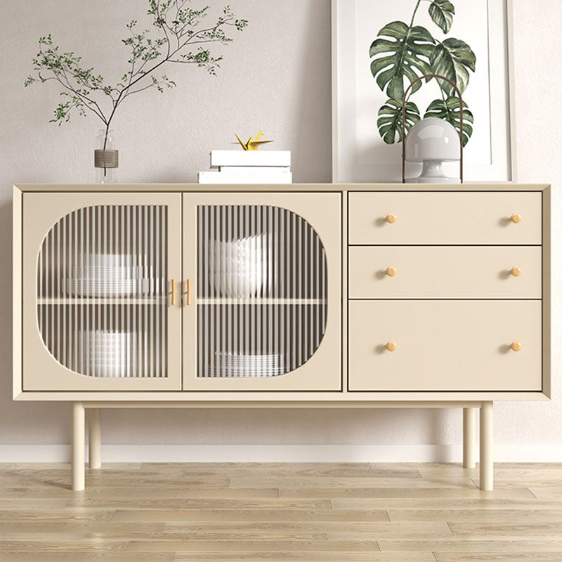 Modernismus Holz Sideboard Tabelle 3-Schüchter weiße Sideboard für Wohnzimmer