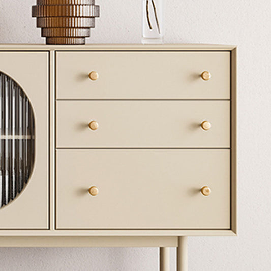 Modernismo Sideboard in legno Tabella 3-Drawer Bianco Bianco per soggiorno
