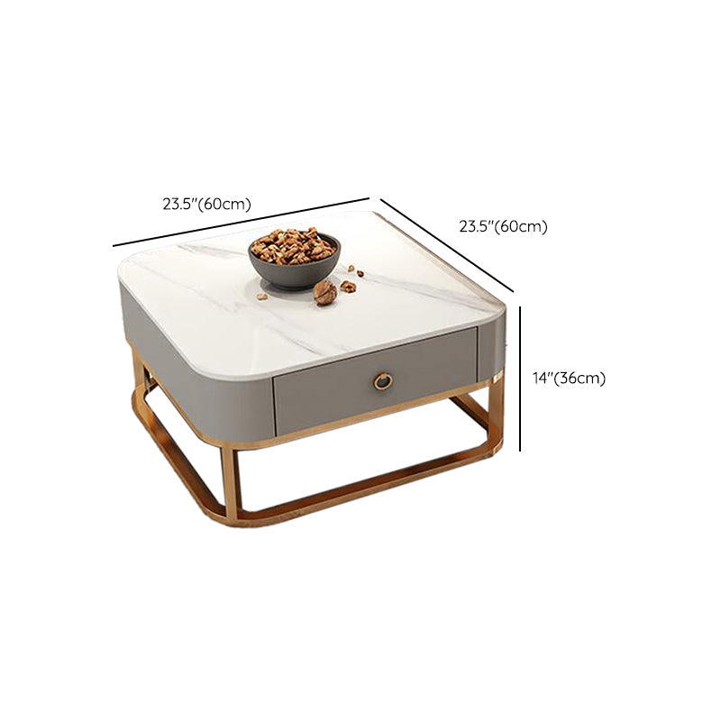 Quadratischer Couchtisch mit Glasplatte, zusammensetzbarer Couchtisch für das Wohnzimmer