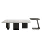 Slate Rectangular Coffee Table Metal Legs Coffee Cocktail Table Clearhalo 'Coffee & Accent Tables' 'Coffee Tables' 'coffee_tables' 'furn' 'furn_coffee_tables' 'Furniture' 'Living Room Furniture' 7345032