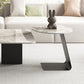 Slate Rectangular Coffee Table Metal Legs Coffee Cocktail Table 20"L x 20"W x 19"H Pandora & Gold Clearhalo 'Coffee & Accent Tables' 'Coffee Tables' 'coffee_tables' 'furn' 'furn_coffee_tables' 'Furniture' 'Living Room Furniture' 7345033