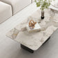 Slate Rectangular Coffee Table Metal Legs Coffee Cocktail Table Clearhalo 'Coffee & Accent Tables' 'Coffee Tables' 'coffee_tables' 'furn' 'furn_coffee_tables' 'Furniture' 'Living Room Furniture' 7345034