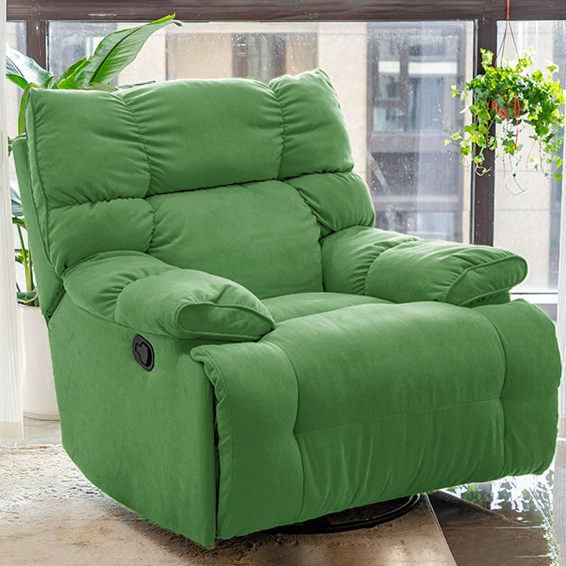 Contemporary Standard Recliner with Tufted Back in Microsuede/Chenille Clearhalo 'Chairs & Seating' 'furn' 'furn_recliners' 'Furniture' 'Living Room Furniture' 'Recliners' 7345107
