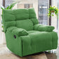 Contemporary Standard Recliner with Tufted Back in Microsuede/Chenille Green Clearhalo 'Chairs & Seating' 'furn' 'furn_recliners' 'Furniture' 'Living Room Furniture' 'Recliners' 7345111