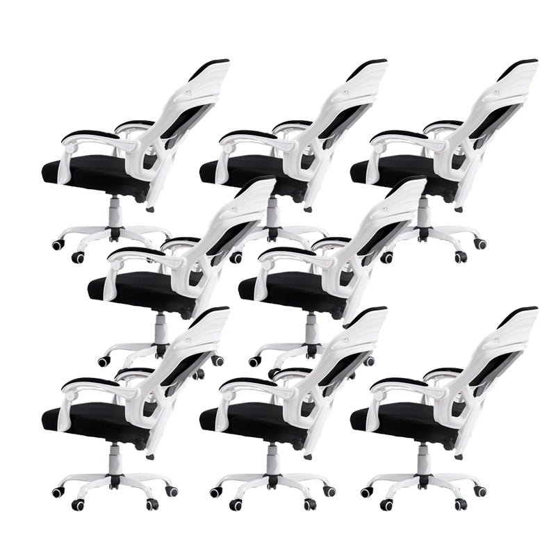 Silla de oficina de armas acolchada mecanismo de inclinación sin angustia silla de escritorio ergonómica con ruedas