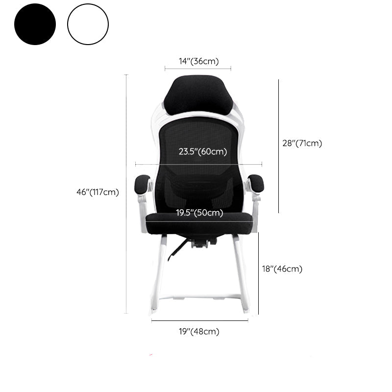 Silla de oficina de armas acolchada sin angustia silla de escritorio ergonómico