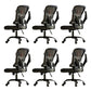 Removable Arms Chair Tilt Mechanism No Distressing Ergonomic Desk Chair with Wheels Black 6 Piece Set Without Headrest Clearhalo 'furn' 'furn_office_chair' 'Furniture' 'Office Chairs' 'Office Furniture' 'office_chair' 7345231