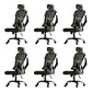 Removable Arms Chair Tilt Mechanism No Distressing Ergonomic Desk Chair with Wheels Black 6 Piece Set With Headrest Clearhalo 'furn' 'furn_office_chair' 'Furniture' 'Office Chairs' 'Office Furniture' 'office_chair' 7345241
