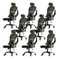 Removable Arms Chair Tilt Mechanism No Distressing Ergonomic Desk Chair with Wheels Black 8 Piece Set With Headrest Clearhalo 'furn' 'furn_office_chair' 'Furniture' 'Office Chairs' 'Office Furniture' 'office_chair' 7345242