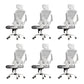 Removable Arms Chair Tilt Mechanism No Distressing Ergonomic Desk Chair with Wheels White-Gray 6 Piece Set With Headrest Clearhalo 'furn' 'furn_office_chair' 'Furniture' 'Office Chairs' 'Office Furniture' 'office_chair' 7345246