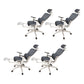 Mesh Ergonomic Adjustable Arms Office Chair High Back Home Task Chair Black White 4 Piece Set With Footrest Clearhalo 'furn' 'furn_office_chair' 'Furniture' 'Office Chairs' 'Office Furniture' 'office_chair' 7345255