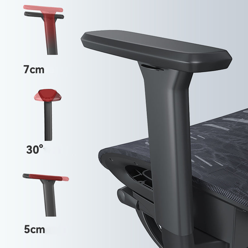 Mesh Ergonomic Adjustable Arms Office Chair High Back Home Task Chair Clearhalo 'furn' 'furn_office_chair' 'Furniture' 'Office Chairs' 'Office Furniture' 'office_chair' 7345263