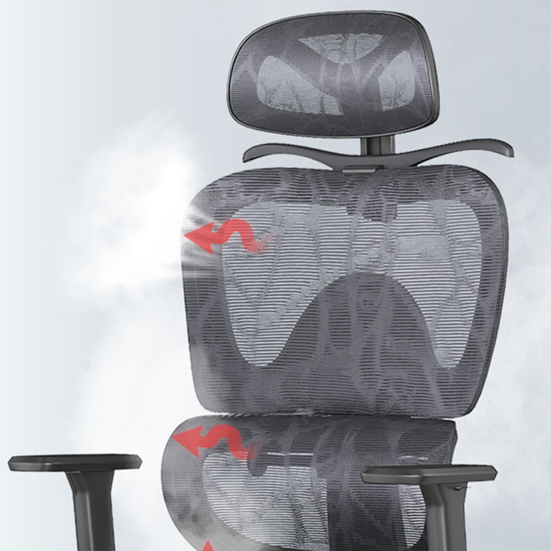 Mesh Ergonomic Adjustable Arms Office Chair High Back Home Task Chair Clearhalo 'furn' 'furn_office_chair' 'Furniture' 'Office Chairs' 'Office Furniture' 'office_chair' 7345264