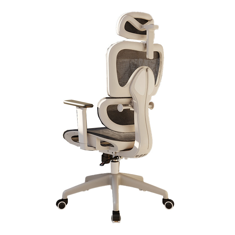 Mesh Ergonomic Adjustable Arms Office Chair High Back Home Task Chair Black White 1 Piece Without Footrest Clearhalo 'furn' 'furn_office_chair' 'Furniture' 'Office Chairs' 'Office Furniture' 'office_chair' 7345269