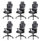 Mesh Ergonomic Adjustable Arms Office Chair High Back Home Task Chair Black 6 Piece Set Without Footrest Clearhalo 'furn' 'furn_office_chair' 'Furniture' 'Office Chairs' 'Office Furniture' 'office_chair' 7345277