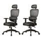 Mesh Ergonomic Adjustable Arms Office Chair High Back Home Task Chair Matte Black 2 Piece Set Without Footrest Clearhalo 'furn' 'furn_office_chair' 'Furniture' 'Office Chairs' 'Office Furniture' 'office_chair' 7345280