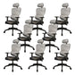 Mesh Ergonomic Adjustable Arms Office Chair High Back Home Task Chair Black-Gray 8 Piece Set Without Footrest Clearhalo 'furn' 'furn_office_chair' 'Furniture' 'Office Chairs' 'Office Furniture' 'office_chair' 7345288