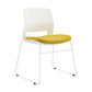 Contemporary Mid Back Office Chair White Frame Conference Chair