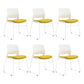 Contemporary Mid Back Office Chair White Frame Conference Chair