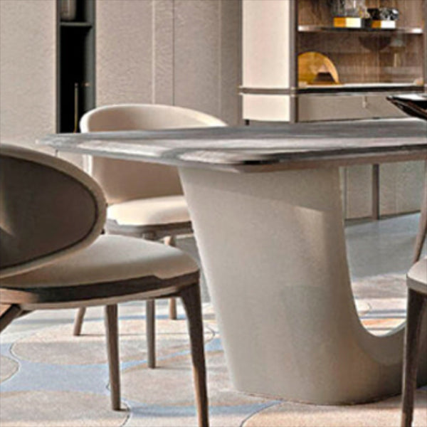 Double Pedestal Dining Room Table Contemporary Dinner Room Table