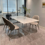 Glam Dining Table Set 1/2/5/7 Pieces with Acrylic Base Kitchen Furniture Set