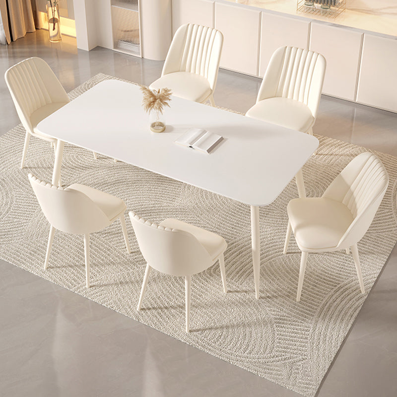 長方形1/2/5/7ピース家具焼けた石造りのダイニングセット