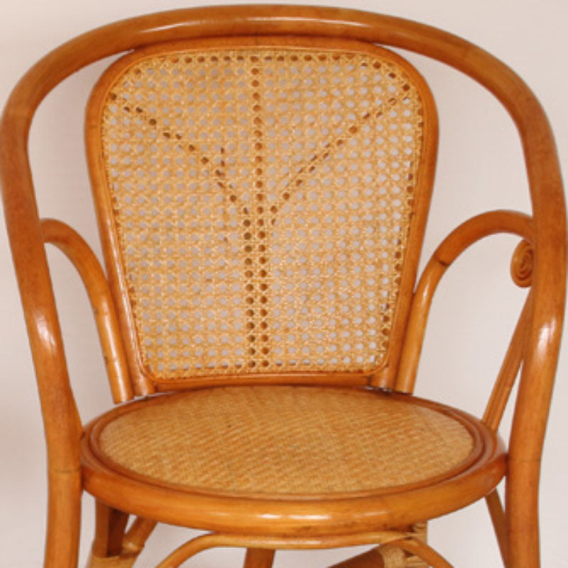 Traditionele keuken eetstoelen riet achterstoelen voor de eetkamer