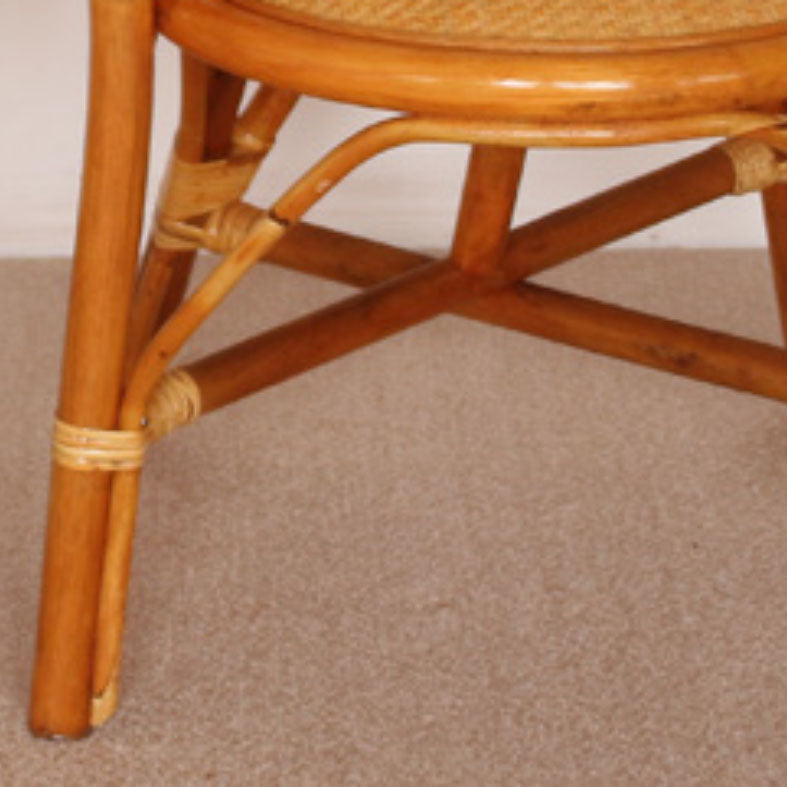 Traditionele keuken eetstoelen riet achterstoelen voor de eetkamer