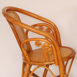 Traditionele keuken eetstoelen riet achterstoelen voor de eetkamer