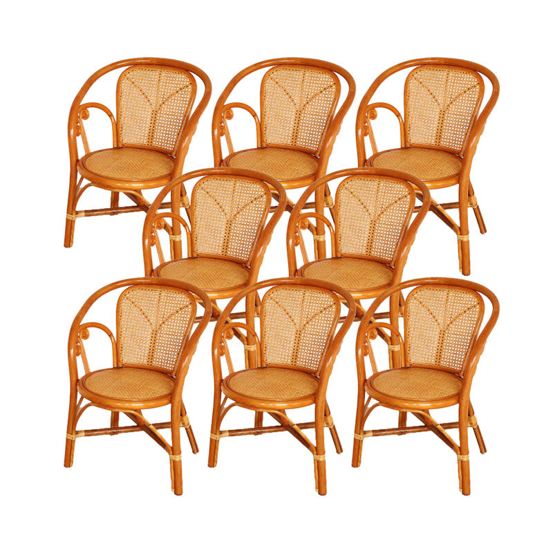 Traditionele keuken eetstoelen riet achterstoelen voor de eetkamer