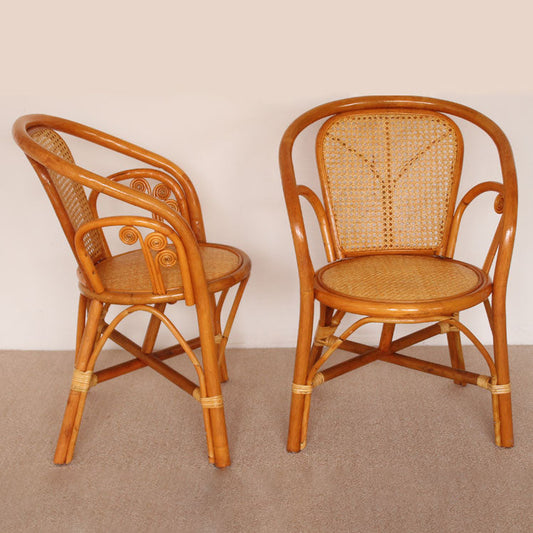 Traditionele keuken eetstoelen riet achterstoelen voor de eetkamer