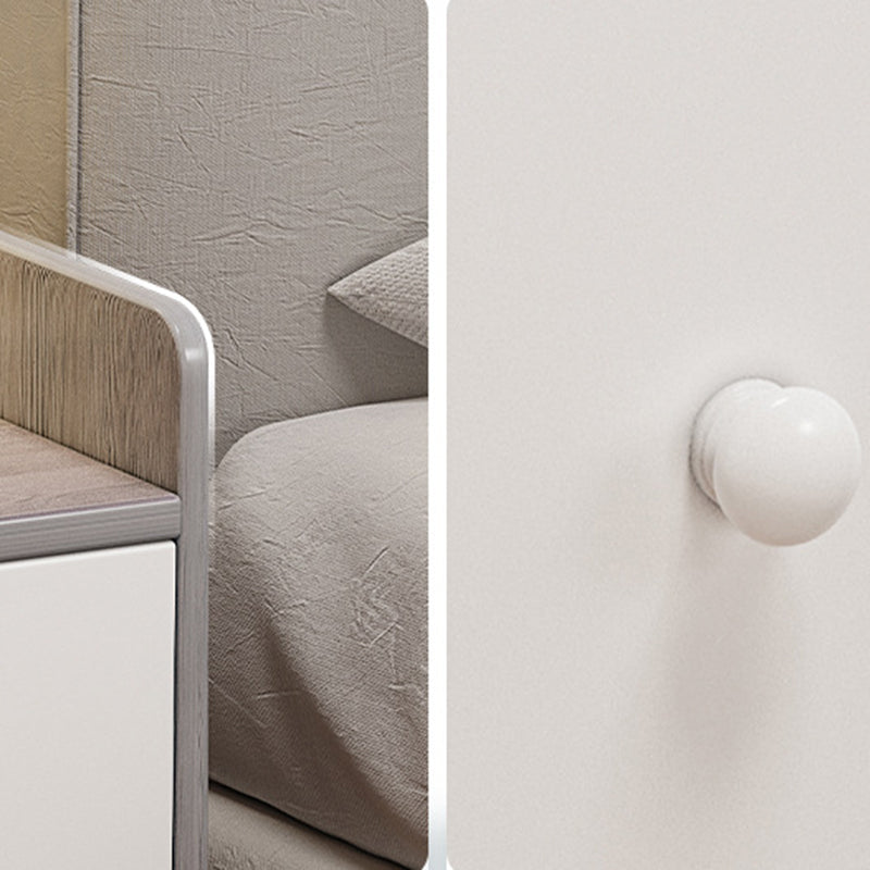 Moderna mesa de acento nocturno acabado antiguo de almacenamiento abierto gabinete de noche